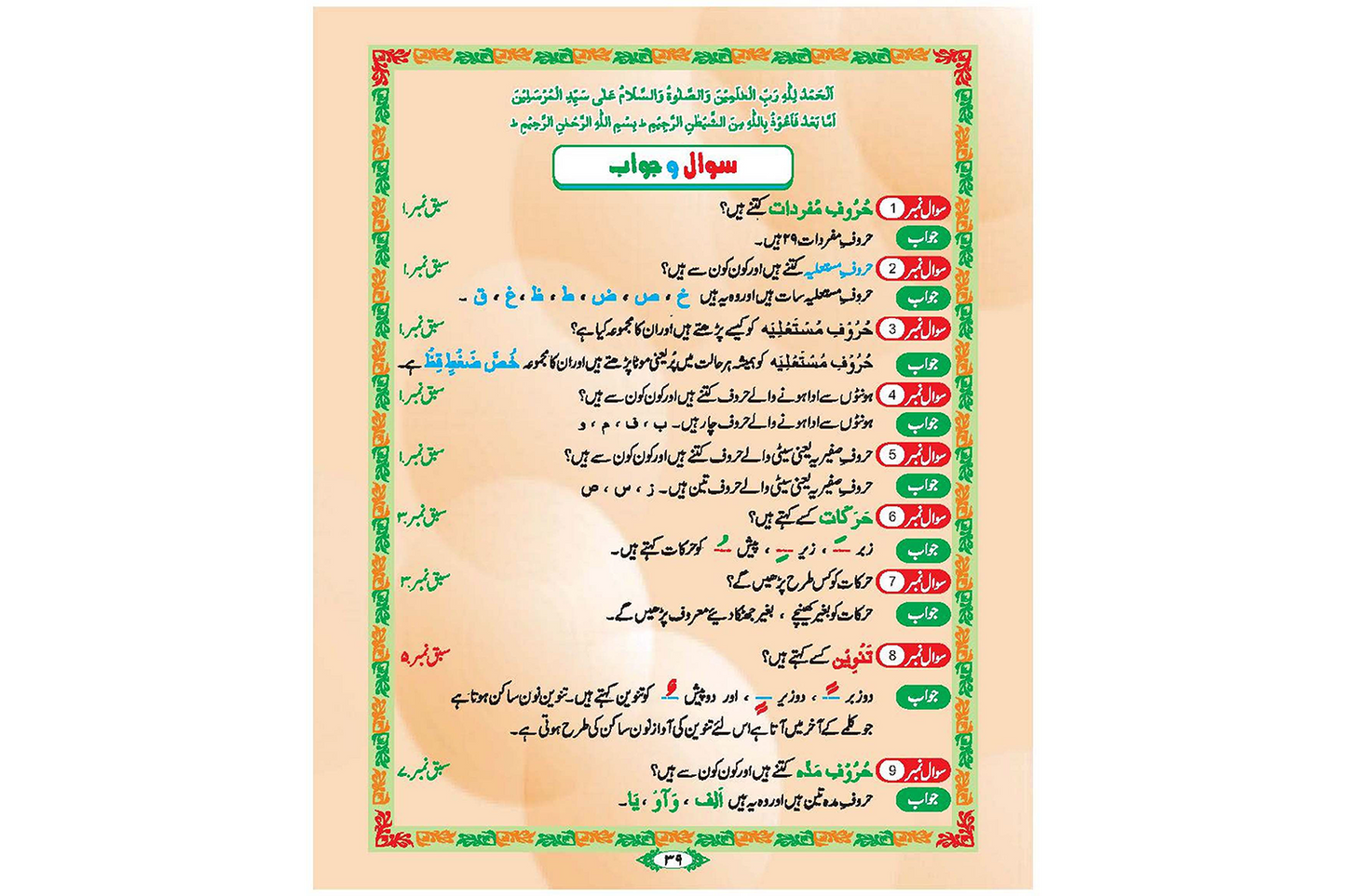 Madani Qaidah ( Plastic Coating ) - Large