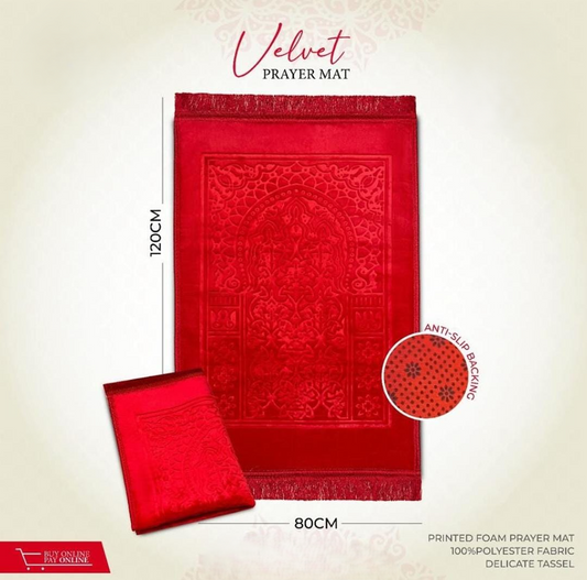 Luxe Velvet Soft Foamed Prayer Rugs